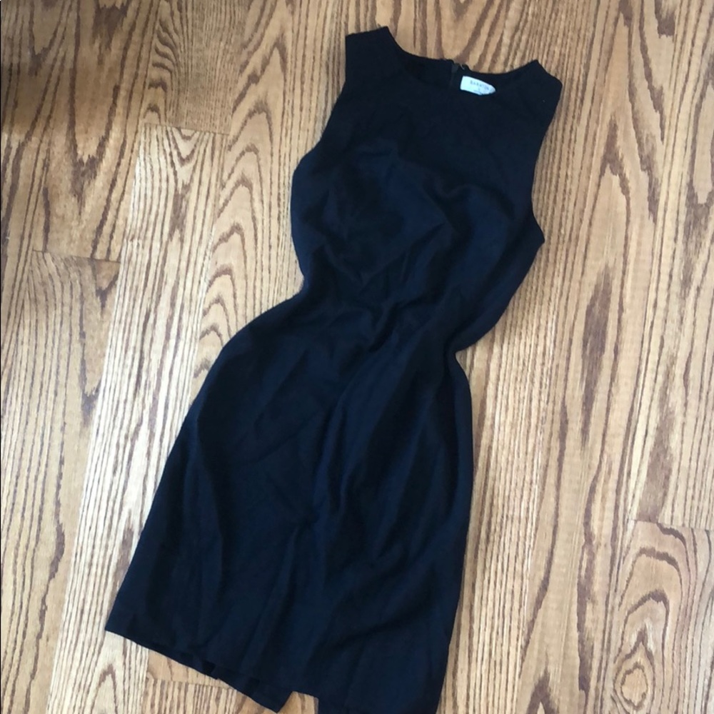 Aritzia black midi length dress